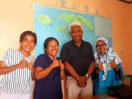 Sharing bersama Om Bob Latuheru, koordinator Program Kerjasama Ambon-Vlissingen