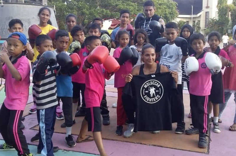 Workshop Kickboxing bersama adik-adik Study Group Heka Leka