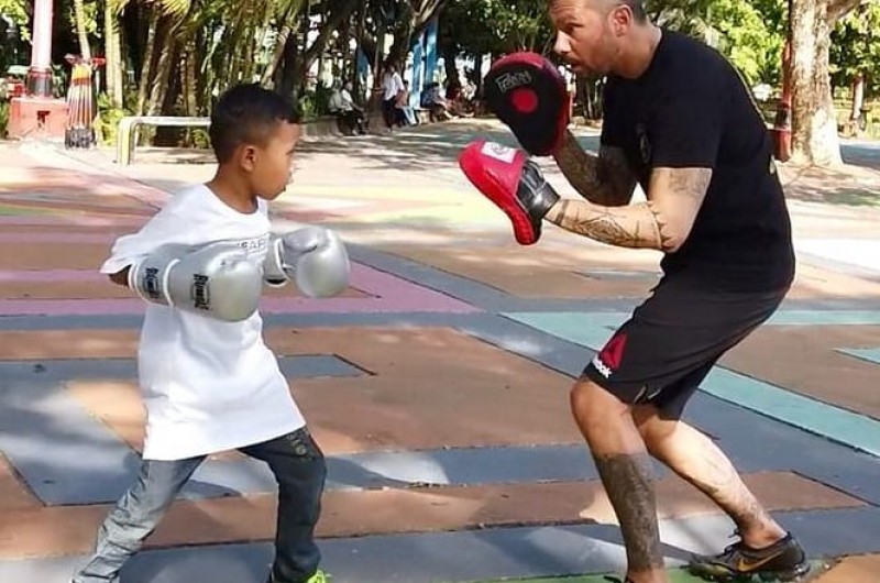 Kickboxing Class bersama Moluccan Fighters di Kota Ambon, Maluku.