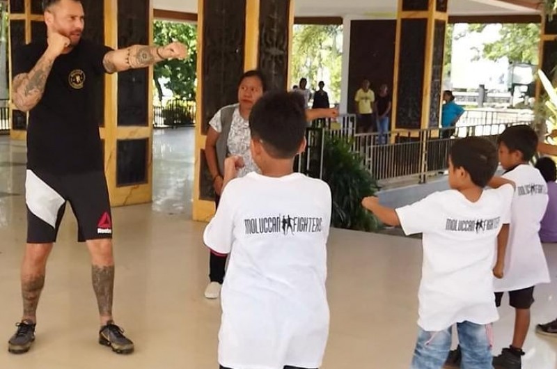 Kickboxing Class bersama Moluccan Fighters di Kota Ambon, Maluku.