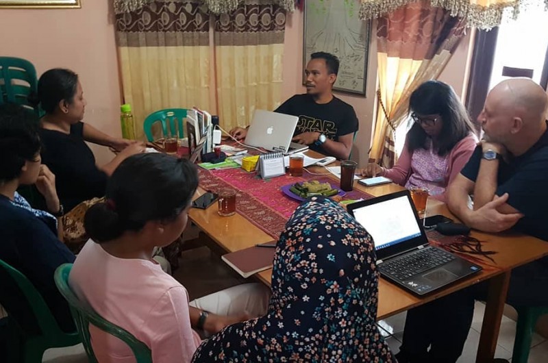 Kunjungan Kakak Diah Kusumaningrum @diahkei, Simon dan Cory dari Gabungan beberapa lembaga Unversitas dan Dunia Perfilman.