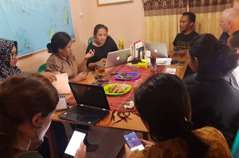 Kunjungan Kakak Diah Kusumaningrum @diahkei, Simon dan Cory dari Gabungan beberapa lembaga Unversitas dan Dunia Perfilman.