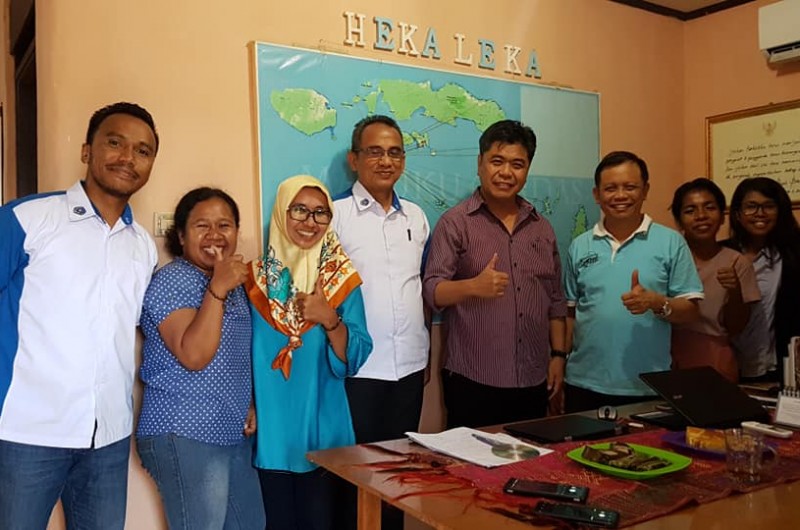 Kunjungan Pak Rolly, Pak Djwantoro (Rektor UK Petra) dan Pak Dady (Direktur Poltek Ambon) di Heka Leka.