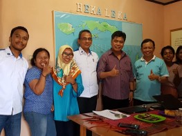 Kunjungan Pak Rolly, Pak Djwantoro (Rektor UK Petra) dan Pak Dady (Direktur Poltek Ambon) di Heka Leka.