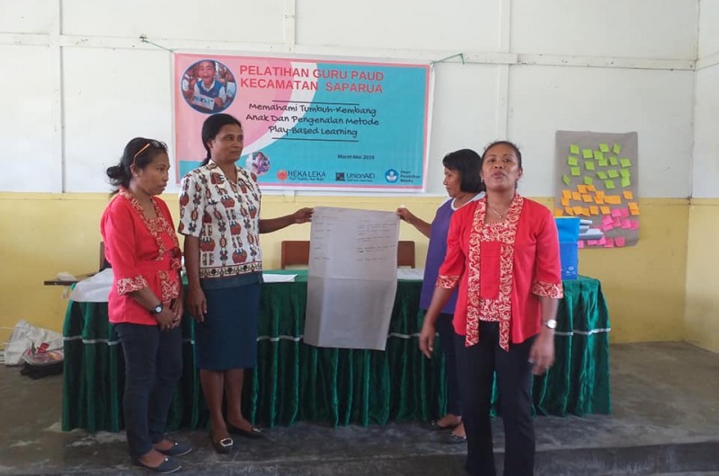 Early Childhood Education Teacher workshop which held in Saparua Island