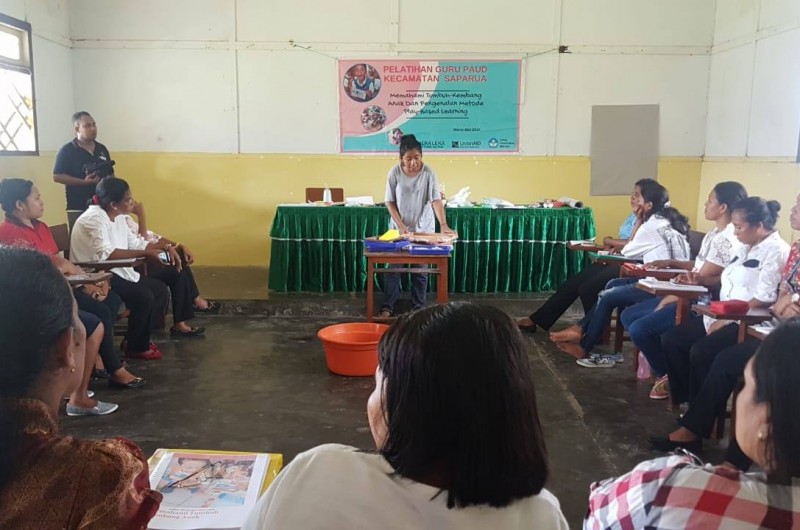 Second workshop for Preschool Teacher in Saparua with the topic "Introduction to Play-Based Learning Method