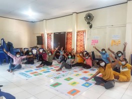Ditengah pandemi Covid-19, Heka Leka dengan dukungan WEA membuat pelatihan guru PAUD di  kecamatan Leitimur Selatan