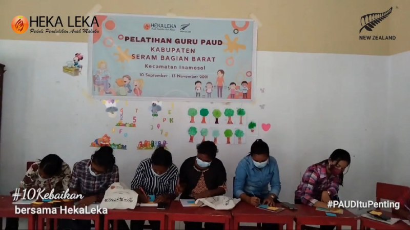 Menempuh Perjalanan 8-12 jam (55 Km), Semangat Guru-guru Paud Untuk Mengikuti Pelatihan Yang Diadakan Oleh Hekaleka.